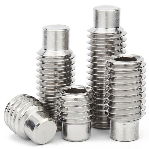 M4 - 0.7 304 Stainless Steel Hex Socket Set Screws Dog Point Grub Screws DIN 915 - Picture 9 of 12