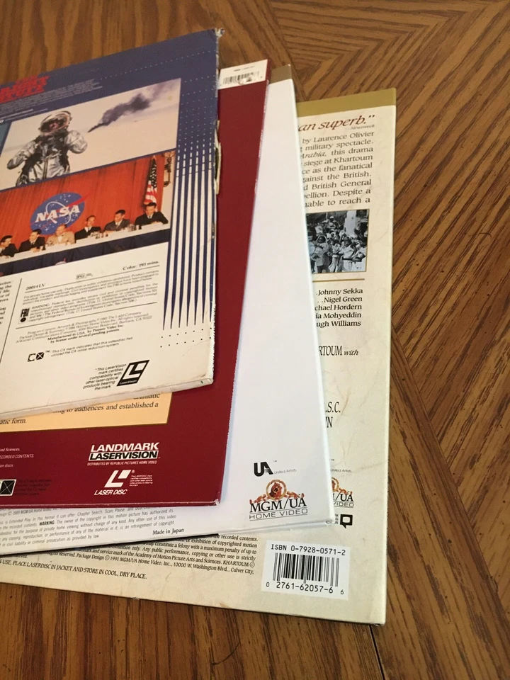 Laserdisc Lot Of 4 Vintage LDs Thunderball Khartoum The Right Stuff Potemkin - Image 3 of 4