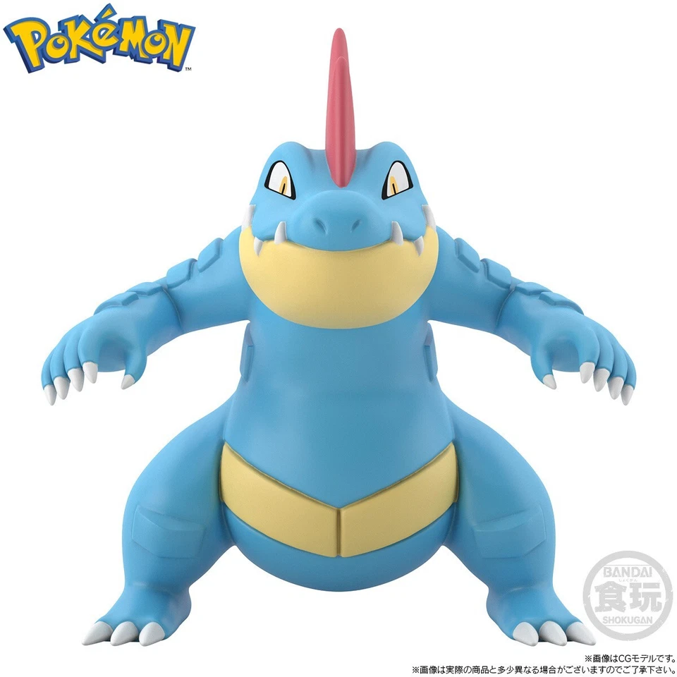 Figura Pokemon Escala Mundo Johto Region Feraligatr Bandai Nueva en Mano Foto 2 de 3