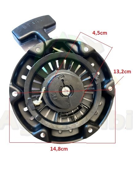 Avviamento A Strappo Per Honda GX 110, GX120, GX140 – 2 Denti Metallici – Ricambio Originale