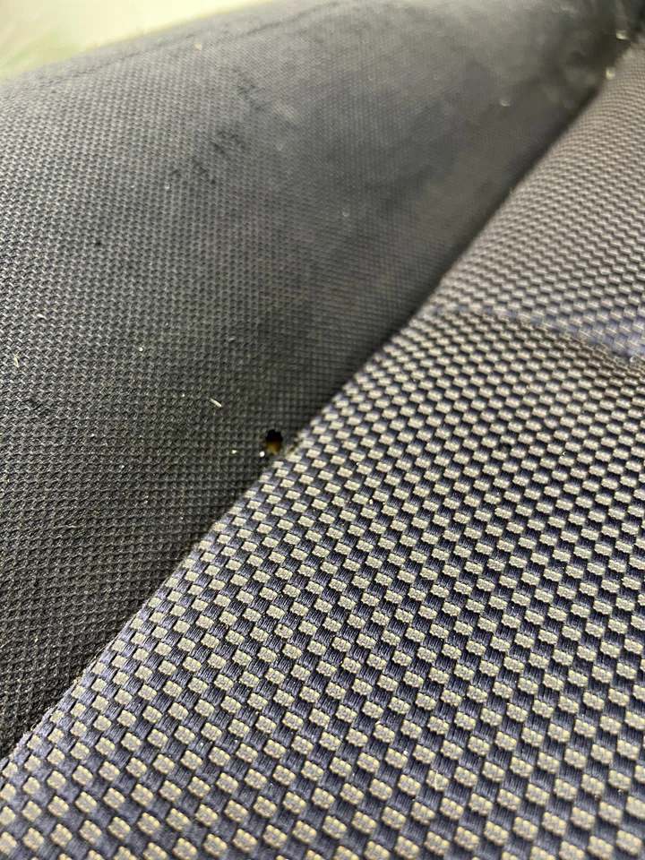 Nissan 350Z 2003-2008 conjunto de asiento de tela lateral derecho del pasajero negro OEM Foto 4 de 4