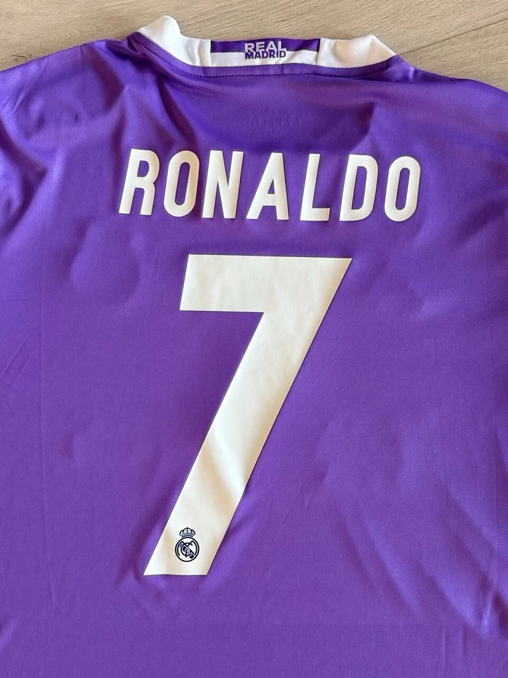 Camiseta Ronaldo #7 Real Madrid 2016-2017 UEFA Ronaldo manga corta Foto 4 de 4
