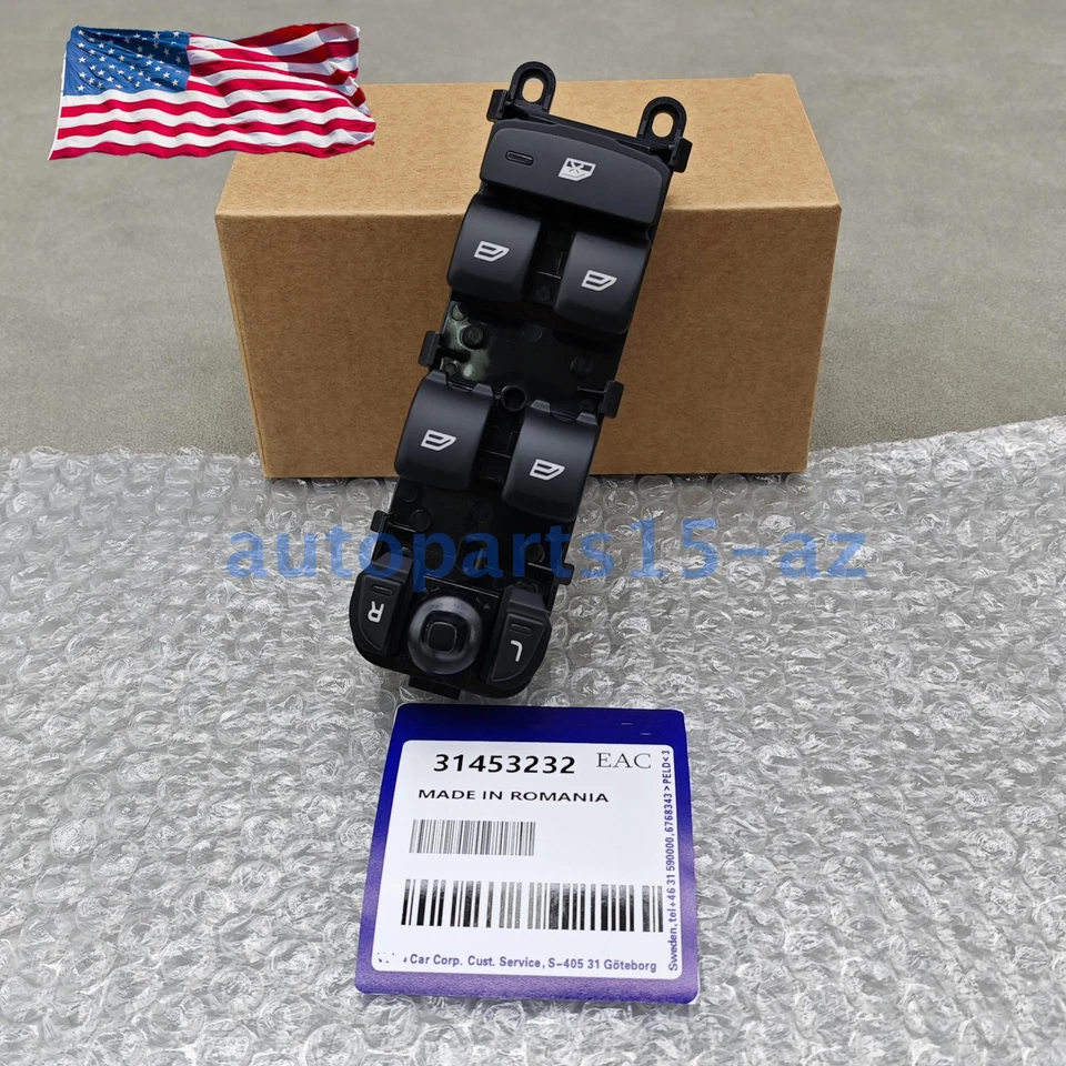 New Power Window Switch Front Driver Side 31453232 For Volvo S80 XC70 2007-2016 Foto 3 de 4
