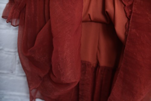Grazioso abito da donna in chiffon di seta a strati angelo fairycore cottagcore - Foto 16 di 16