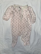 Vintage Pink Flower Bodysuit Girl 3 Month