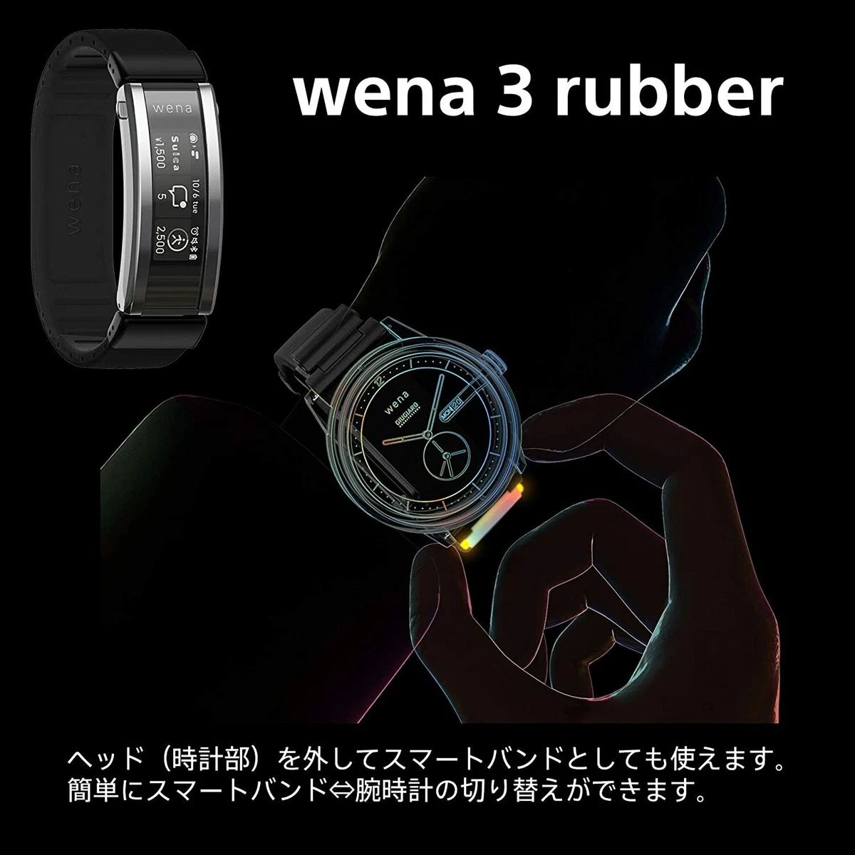 Sony wena SONY wena smartwatch e-money Suica Alexa on-board