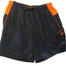 Speedo Men's Shorts Swim Trunks Blue and orange  Size XXL Drawstring  