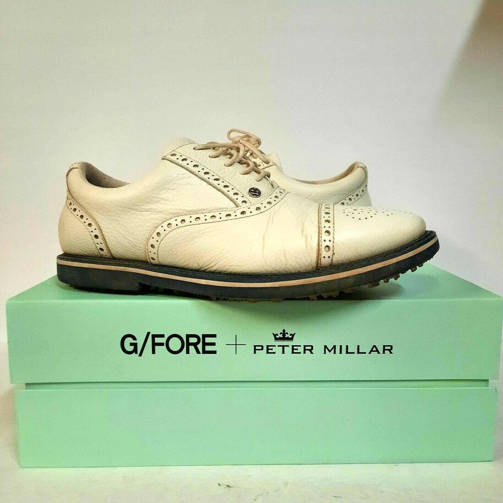 G/Fore G4 Peter Millar Gallivanter Men's Golf Shoes Cleats White Size ...