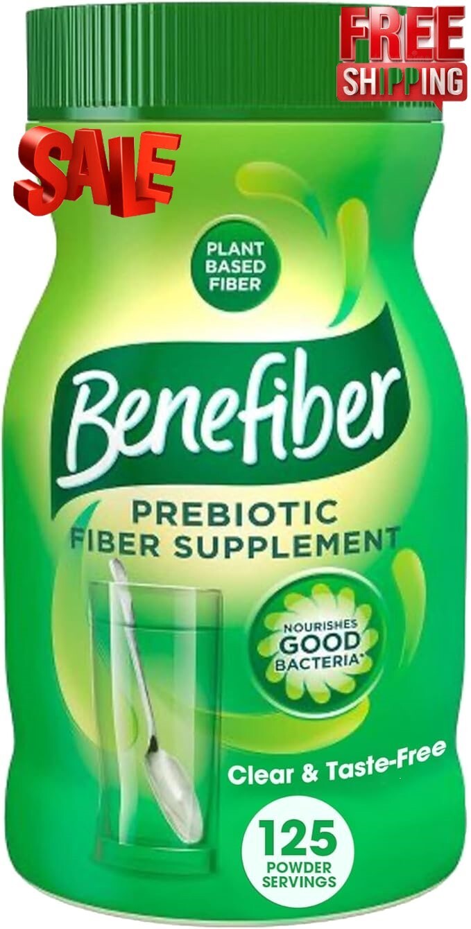 Benefiber Daily Prebiotic Fiber Supplement Powder for Digestive Health, Unflavor
