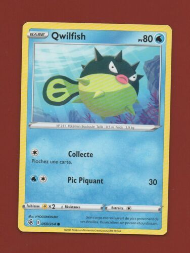 Pokémon n° 060/264 - QWILFISH - PV80    (B1140) - Photo 1/1