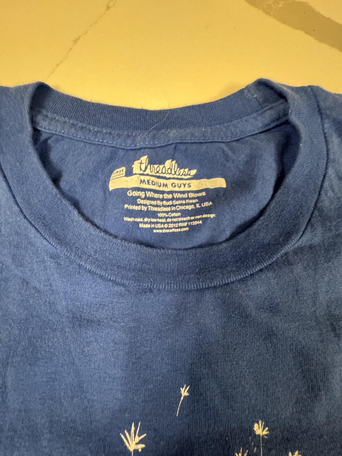 Threadless Blue Men’s Size Medium Going Where The… - image 2
