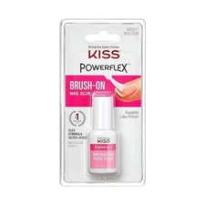 KISS PowerFlex Brush-On Nail Glue Net Wt. 0.17 oz (5g) 0.7 Oz (Pack of 1)