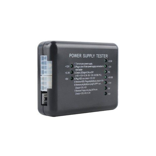 PC Power Supply Tester 20pin/24pin Connectors Power Meter - Afbeelding 7 van 8