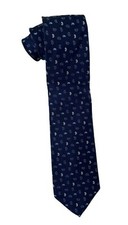Brooks Brothers Mens 346 Navy Blue White Paisley Tie Necktie 100% Silk USA Made