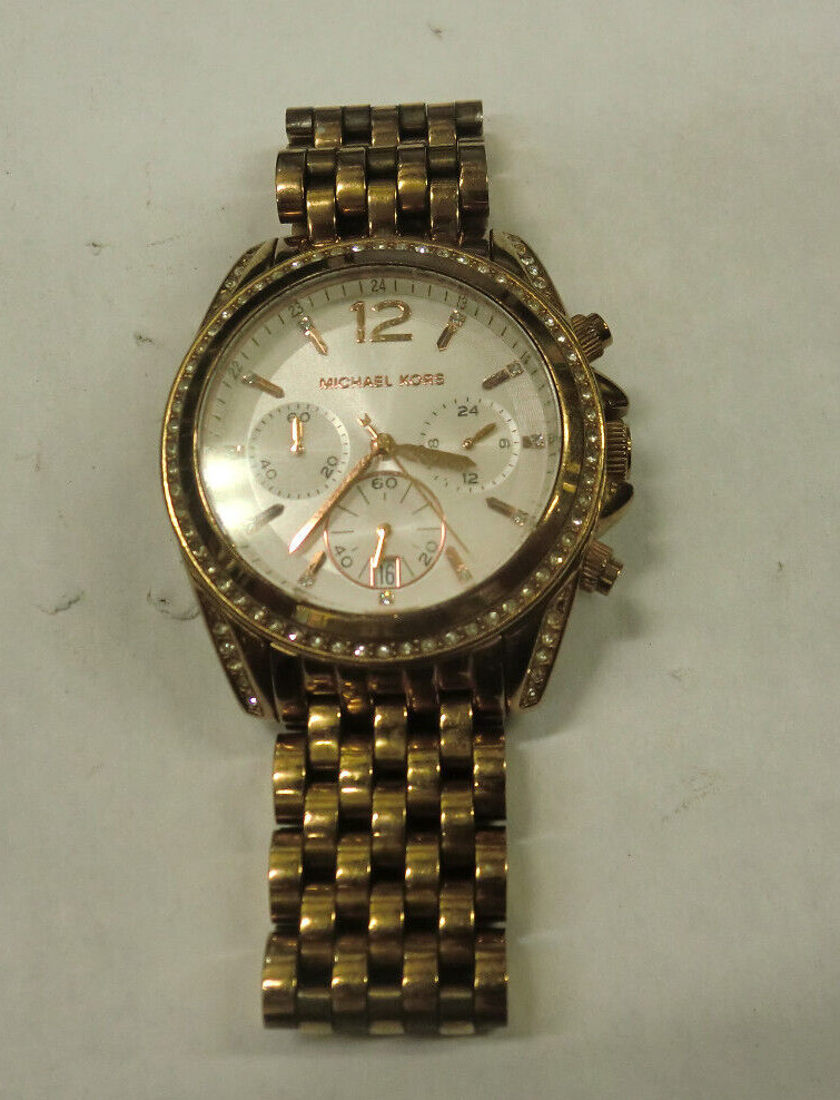 【MICHAEL Michael Kors】ベリティ Michael Kors MK-5836 Pressley Chronograph Crystal Rose Gold