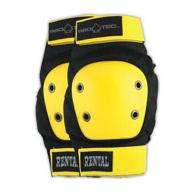Protec Rental Elbow M-Black/Yellow W/Black Straps