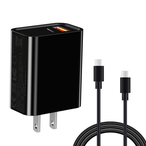 Cargador de pared de alimentación súper rápida + cable de carga para Motorola Moto G Power 2024 - Imagen 2 de 22