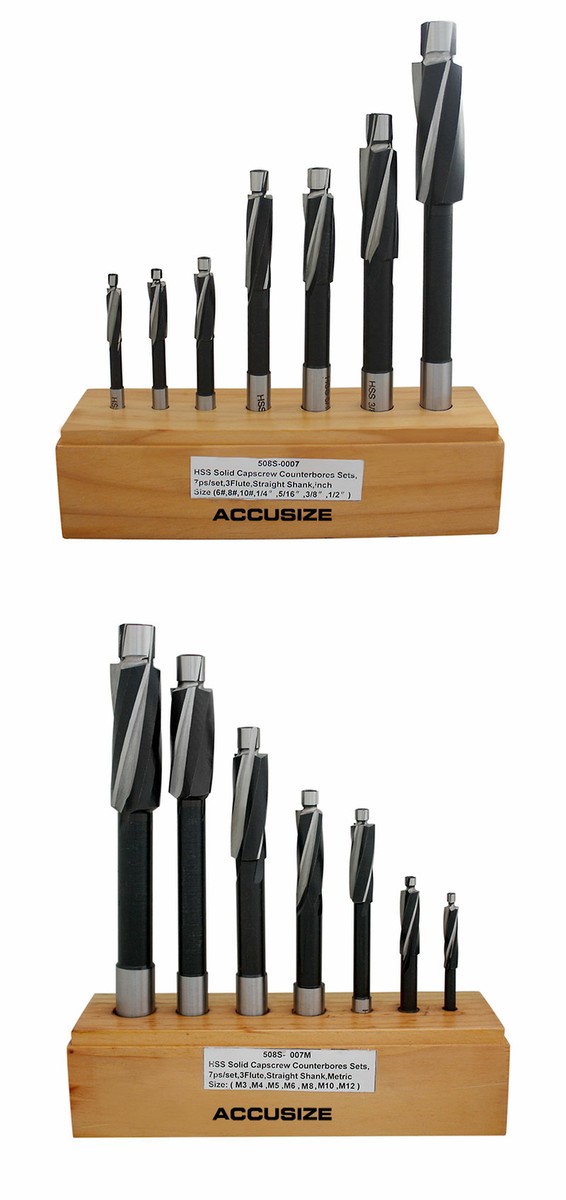 Sutton HSS Countersink Set 3-Flute Stack-In 8.3, 10.4 & 20.5mm- 3 Piece - C201S03A - Tool Kit Depot Sutton HSS Countersink Set 3-Flute Stack-In 8.3, 10.4 & 20.5mm- 3 Piece - C201S03A - Tool Kit Depot