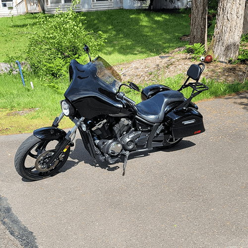 Detachable Backrest Sissy Bar For Yamaha Stryker 1300 XVS1300 XVS 1300 2011-2017 - Picture 2 of 11