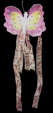 baby girls PINK BUTTERFLY HALLOWEEN COSTUME ACCESSORY gems rhinestones PRETTY