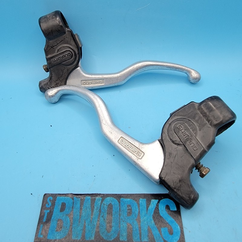 Vintage Shimano BL-AT55 Flat Bar Brake Levers MTB BMX Bike Old School JAPAN  k20