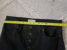 Madewell Size 31 Black 9" High Rise Skinny Stretch Denim Jeans Pants Button Fly — photo 5