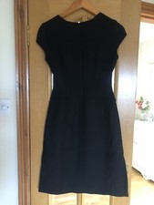 LK Bennett Black Fitted Midi Dress Size 6 (UK) work