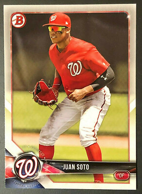 2018 Bowman Prospects Juan Soto, Card Numbered #BP52 2018 Bowman Prospects Juan Soto, Card Numbered #BP52