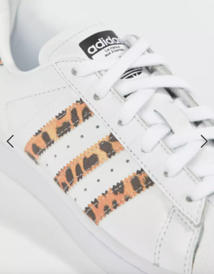 Women's adidas Originals Superstar Sneakers With Leopard