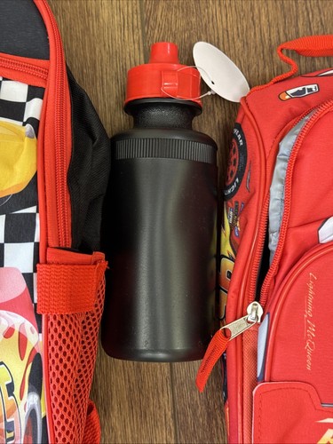 16" Disney Cars 4 Piece Backpack School Bag Bookbag with lunch box & Waterbottle - 第 6/24 張圖片