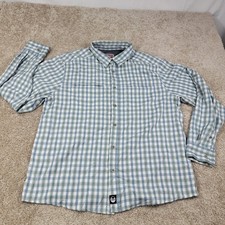 Wrangler Outdoor Series Men's Plaid Long Sleeve Button Up Shirt XL Regular Fit