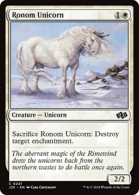 NM Ronom Unicorn, MTG, Foundations Jumpstart, Magic the Gathering, 247