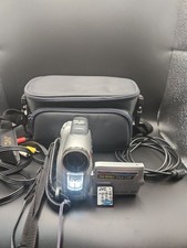 JVC Mini DV Camcorder GR-D270U - Silver Case Power Cord Av Cables Card Tested