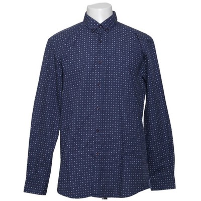 Milano Italy, Hemd, Größe: 43/44, SLIM FIT, Blau/Mehrfarbig, Baumwolle #fIr