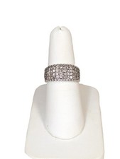 14K White Gold Diamond Ring, Size 6-1/4