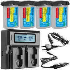 LP-E19 Battery LCD Dual Slot Fast Charger for Canon EOS 1DX / 1D X Mark II / 1