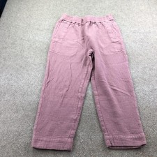 Madewell Pants Womens Medium Pink Textured Knit Sweatpants Elastic Waist Casual
