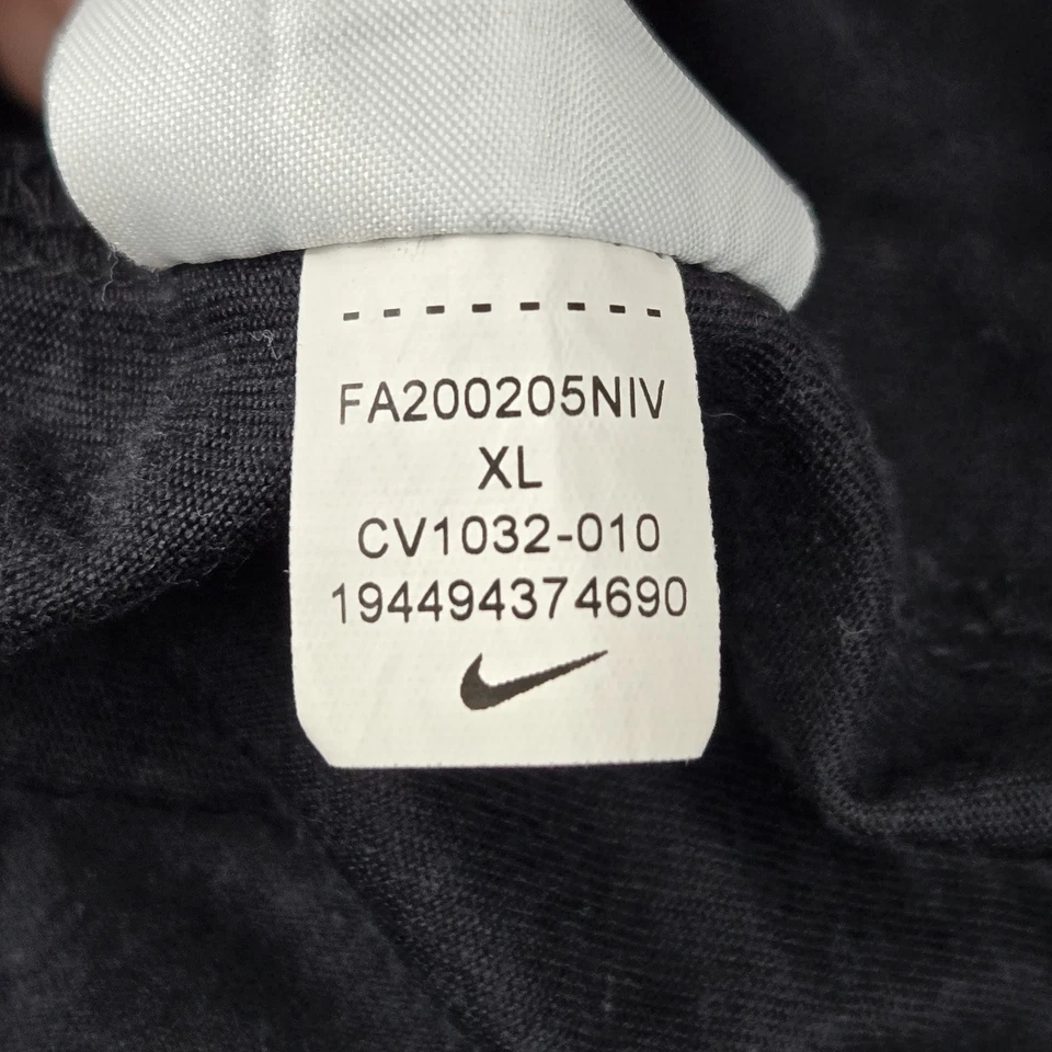 Camisa Nike Hombres XL Negra Elite Estampado Floral Dri-Fit Ropa Activa Logo Manga Corta Foto 4 de 4