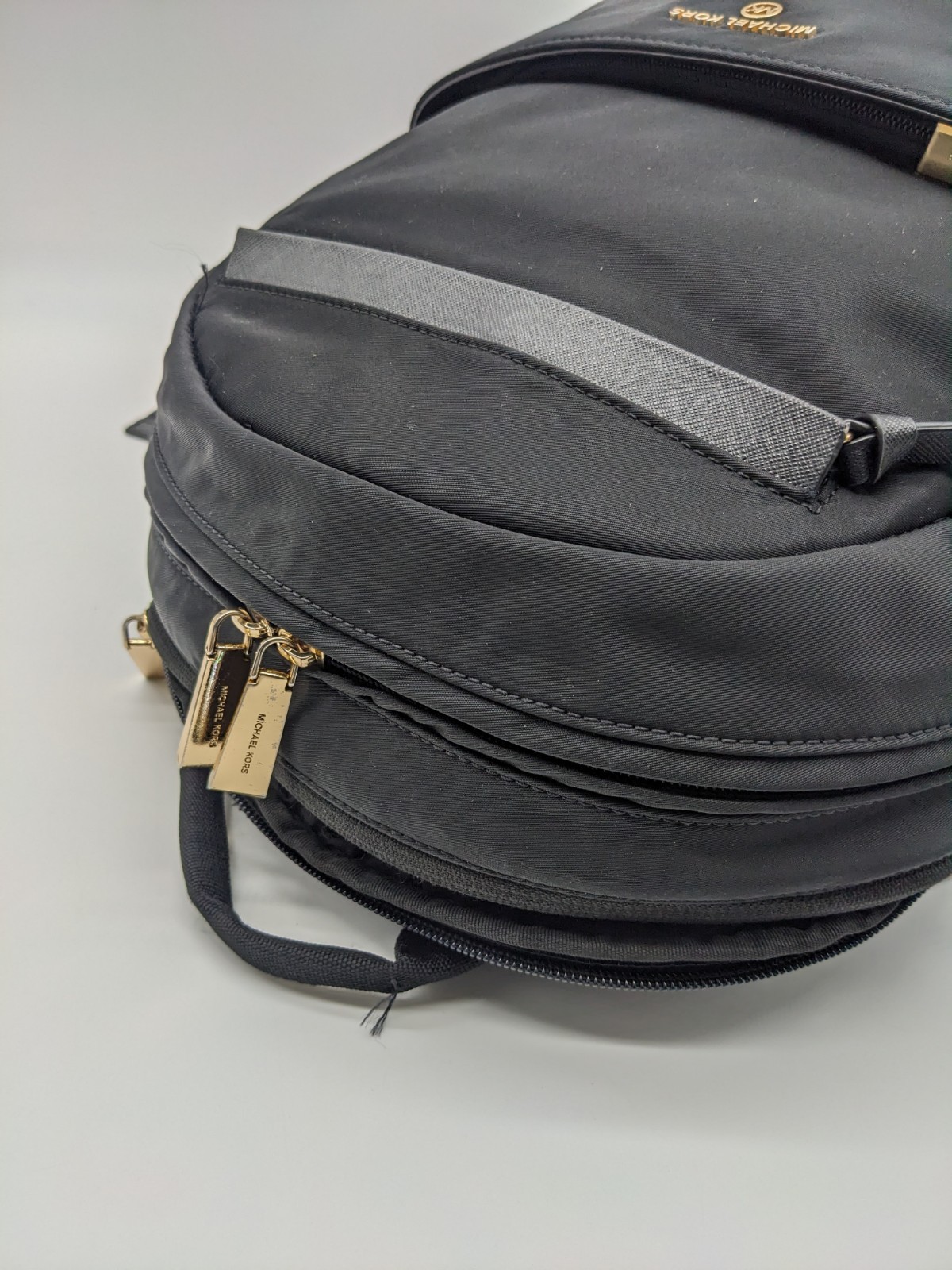 MICHAEL KORS Prescott nylon padded women's large backpack BLACKUsed has scratch~ thumbnail 14