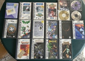 SEGA Sega Saturn Console Lot w/ Controllers, Power & A/V Cables, Games