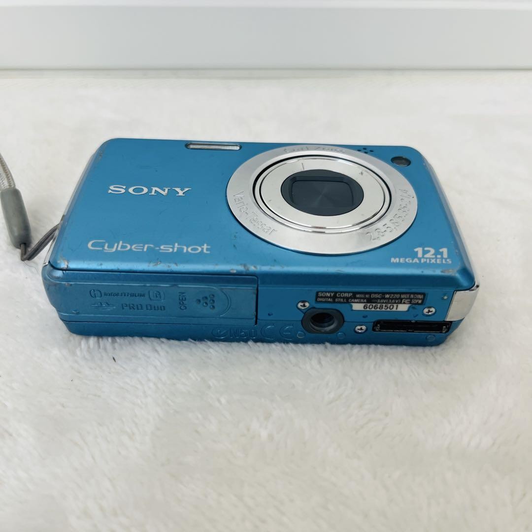 SONY Cyber-shot Light Blue Digital Camera DSC-W220 Japanese