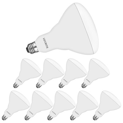 Luxrite Br40 Led Light Bulbs 85W Equivalent 3500K Natural White Dimmable 1100