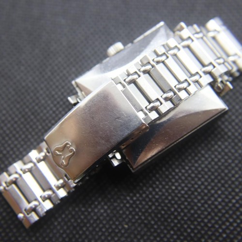 Rado Manhattan Watch Men's Vintage Automatic Silver Square Swiss 34mm Day Date - Picture 12 of 14
