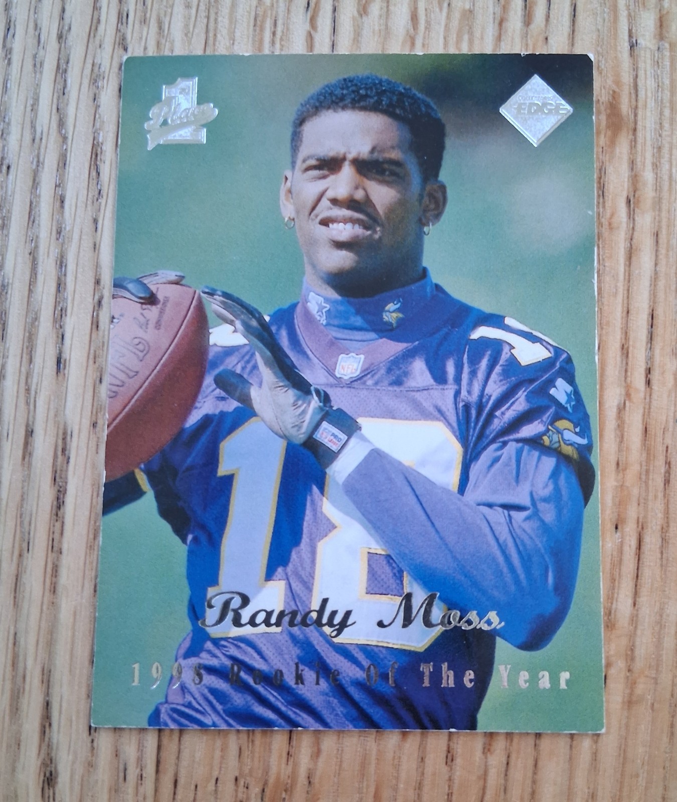 1998 RANDY MOSS Collector's Edge First Place Rookie RC #157, Vikings