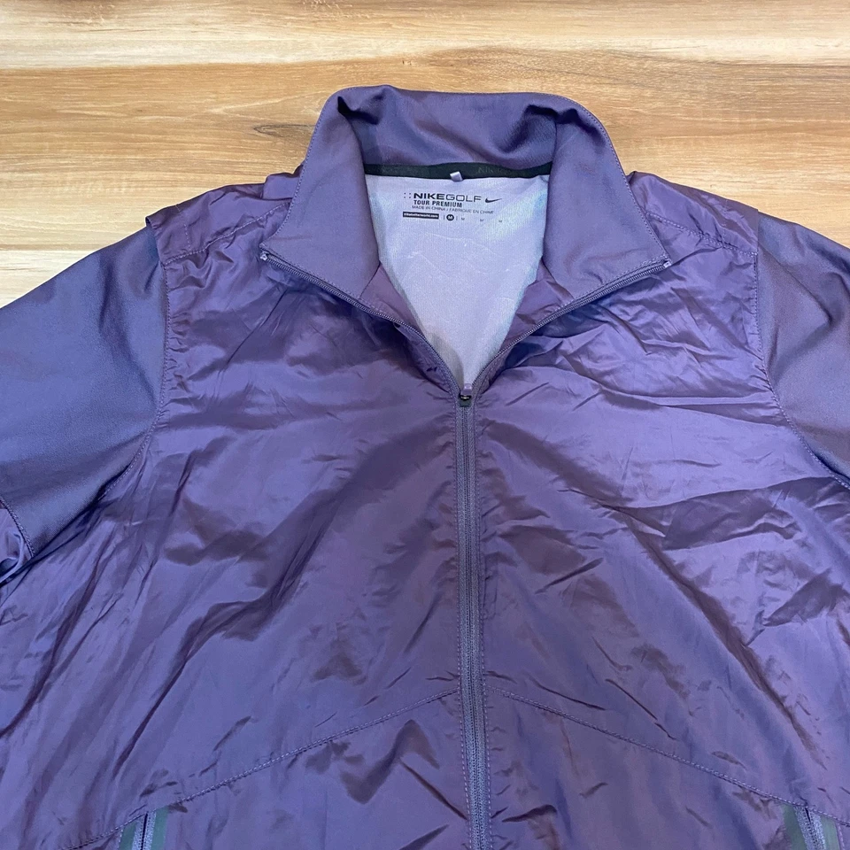 Chaqueta Nike Golf Tour Premium Para Mujer Mediana Cremallera Completa Púrpura Ligera Foto 2 de 4