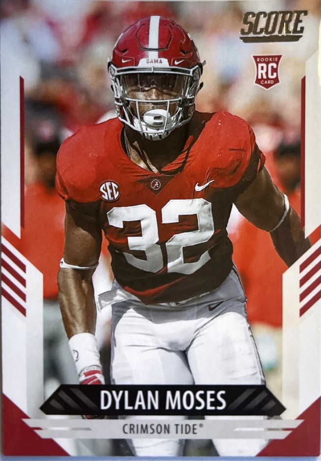 2021 Panini Score Football DYLAN MOSES RC #352 NM