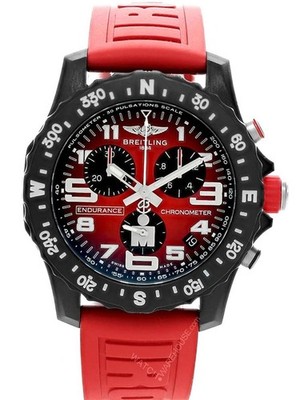 New Breitling Endurance Chronometer 44 Red Rubber Men's Watch X823109A1K1S1