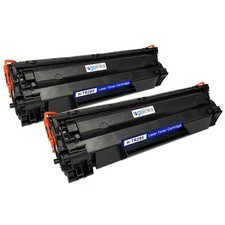 2 cartucce toner laser nero per HP LaserJet Pro M1212nf, M1217nfw, P1102w