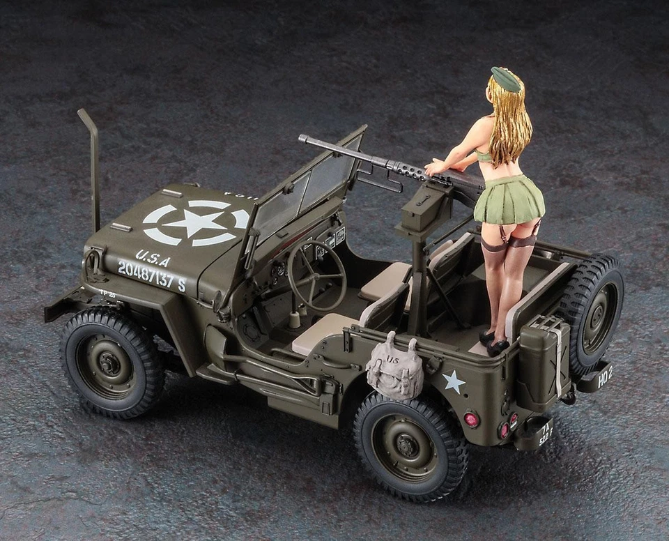 HASEGAWA 1/24  1/4 TON 4X4 TRUCK W/CAL.50 M2 MACH. GUN - Immagine 4 di 4