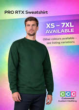 Bottle Green Pro RTX Sweatshirts - Men's Work Jumpers - Heavy Duty - S to 7XL